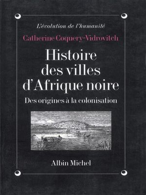 cover image of Histoire des villes d'Afrique Noire